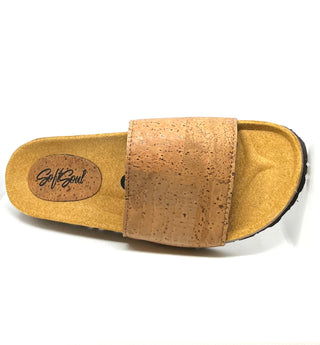 Celine Cork Slide - Light Brown